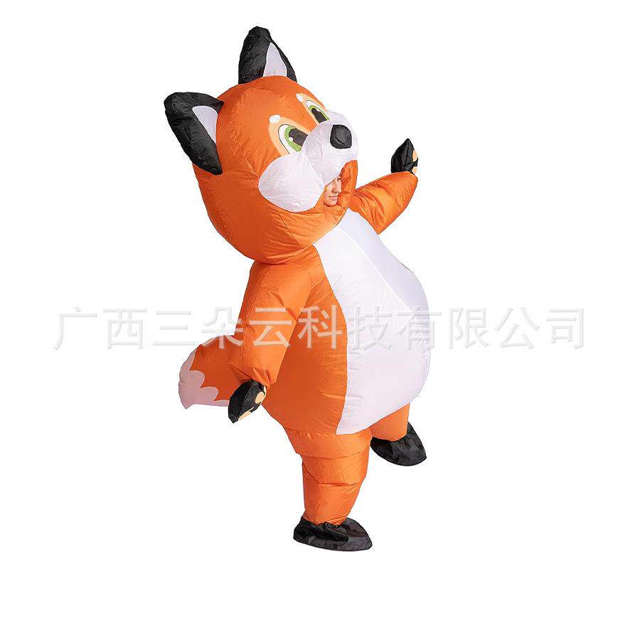 万圣充对气卡通人偶表演派道具狐节狸物服装行动走厂589家直销