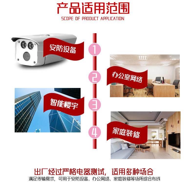 四芯室BRL内电话线座机话听筒线室外YV4芯*0.5+E22*0.4+EH通信家