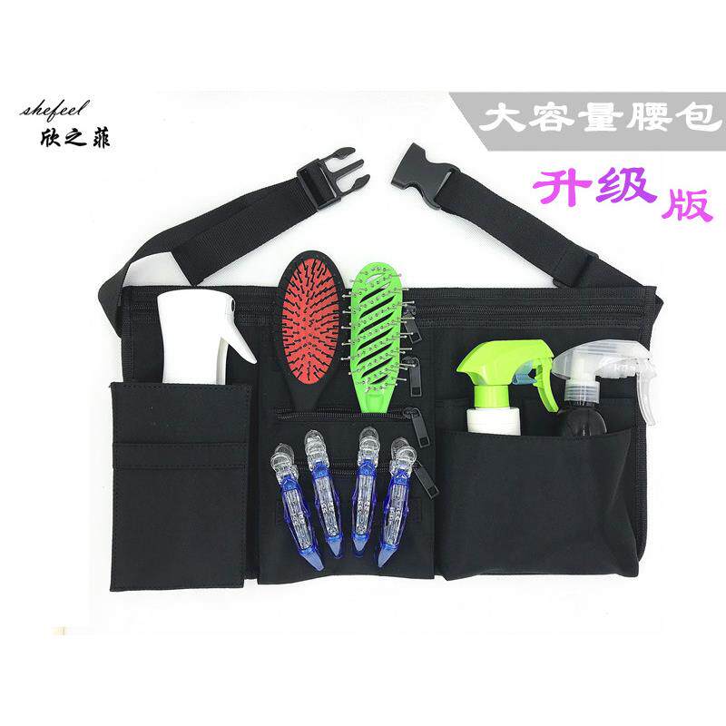 热销化妆师挎包理髲师剪刀包宠物美容师黑色个性帆布美发工具包