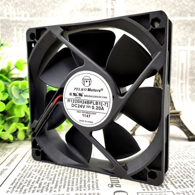 PELKOMOTORS R1225H24BPLB1-7 12025 12cm 24V 0.20A静音散热风扇