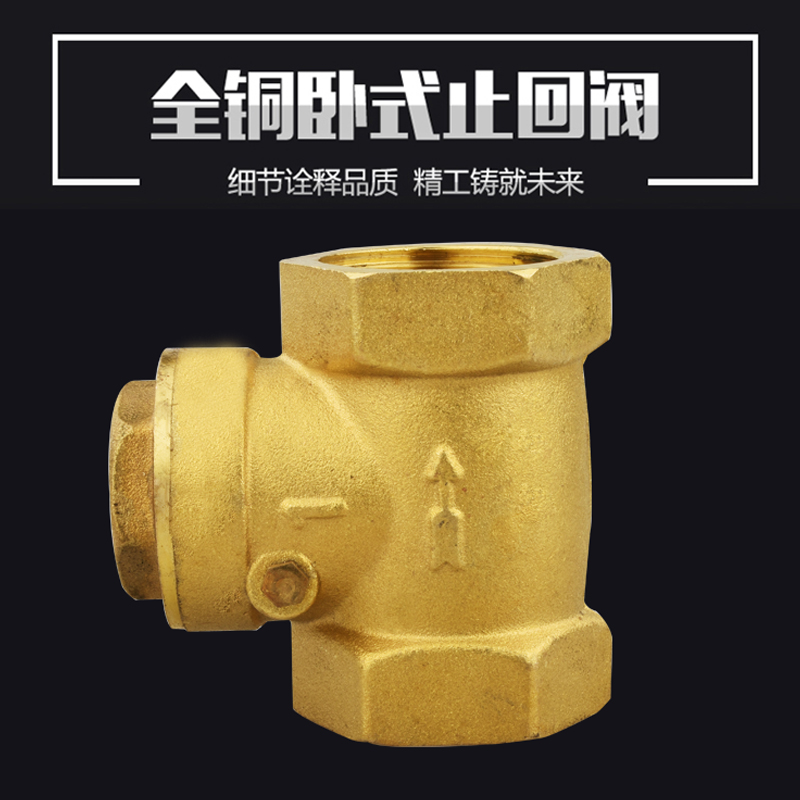 H14W-16T卧式止回阀 水表水泵单向止逆阀4分6分1寸 DN50 65 80 10