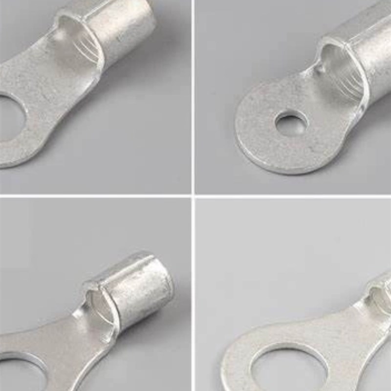 国标A级紫铜RNB14-4/5/6/8/10/12镀锡圆型冷压裸端子14平方1.4mm