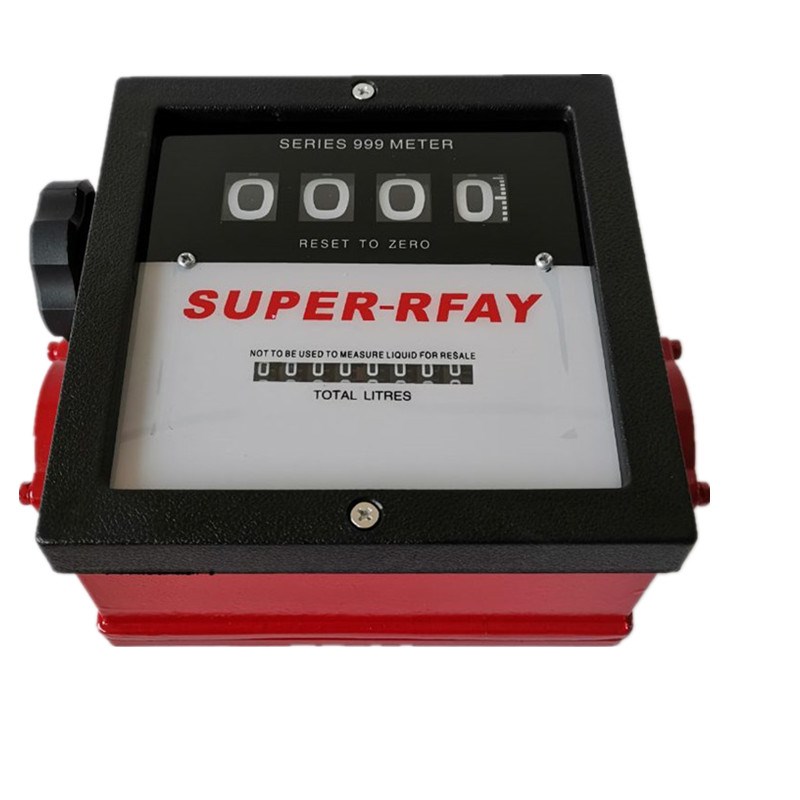 1寸2寸铝合金四位数汽油柴油流量计量表油表机械式油泵流量计数器