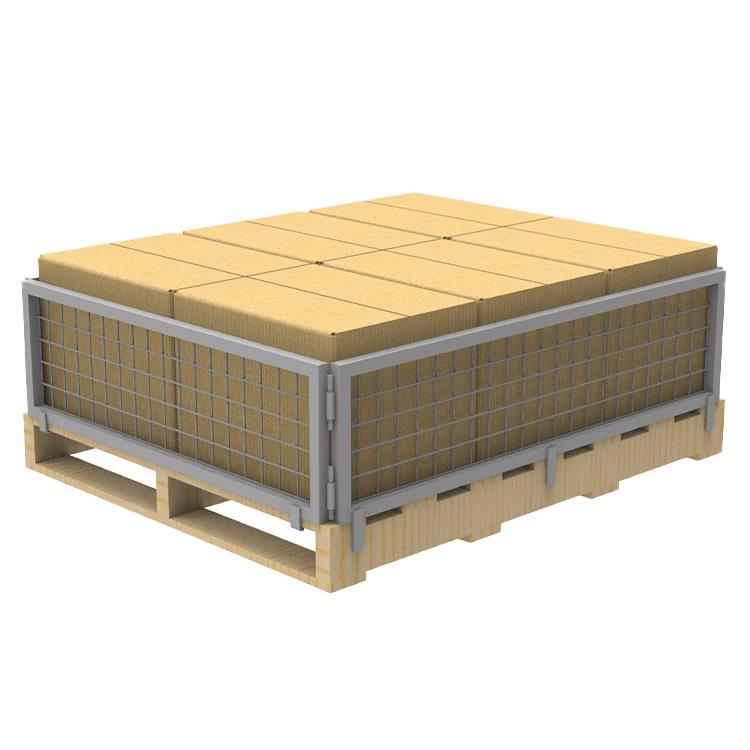 木托盘用网格金属围栏围栏可拆卸直接卡在托盘上喷塑金属护栏
