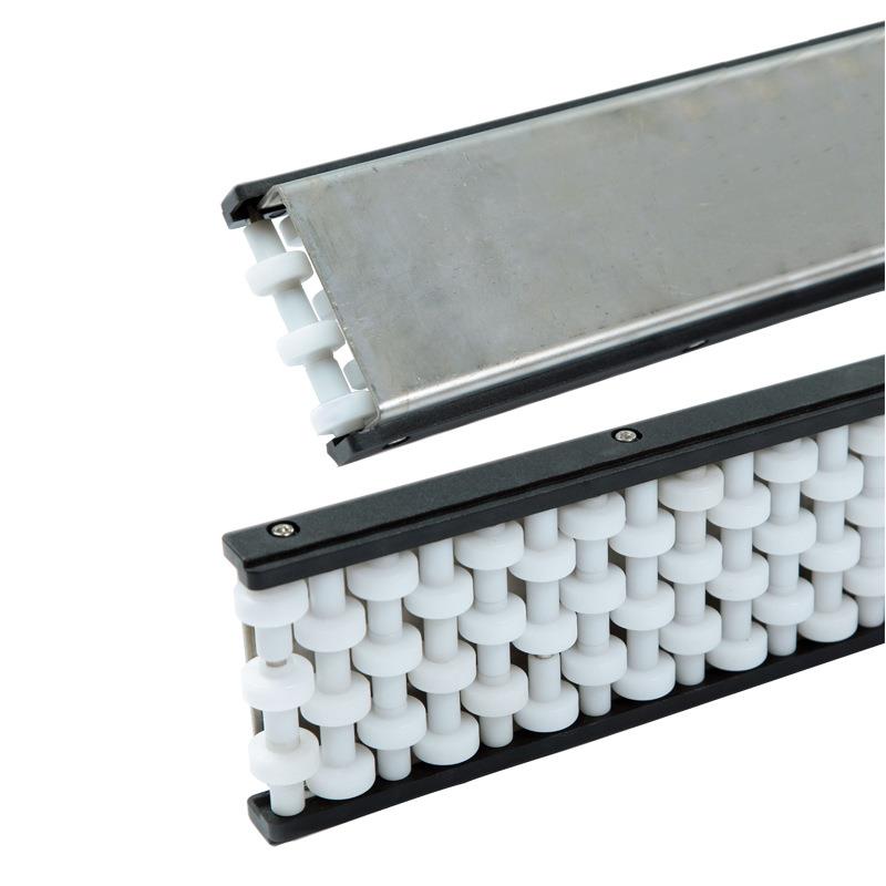 输送设备配件塑料模块制品不锈钢POM材质滚珠护栏白色珠面护栏