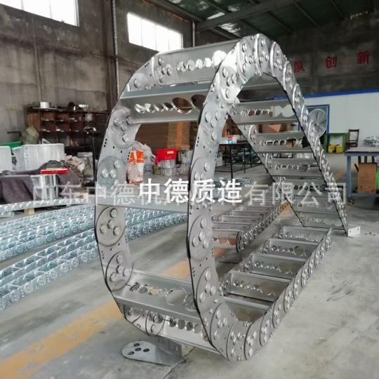 钢制拖链不锈钢坦克链TL桥式穿线钢铝拖链镀锌线槽全封闭工程拖链