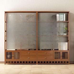 9件 博架厂家柜紫砂壶茶酒古展示柜柜子客厅置物摆GDS986 装 新中式