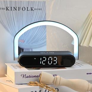 22爆款 L手ED闹钟机无线0快充手EHJ提钟小夜5灯