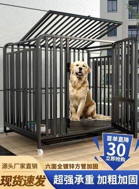 狗笼大型犬中型带内厕所用分离室金子毛边牧拉布拉多专特LLK51561