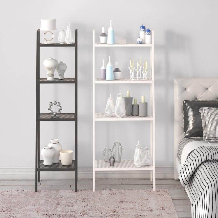 XPC网书架落地置卧室铁艺物收纳架厨房储红物架架阳台多层客厅梯