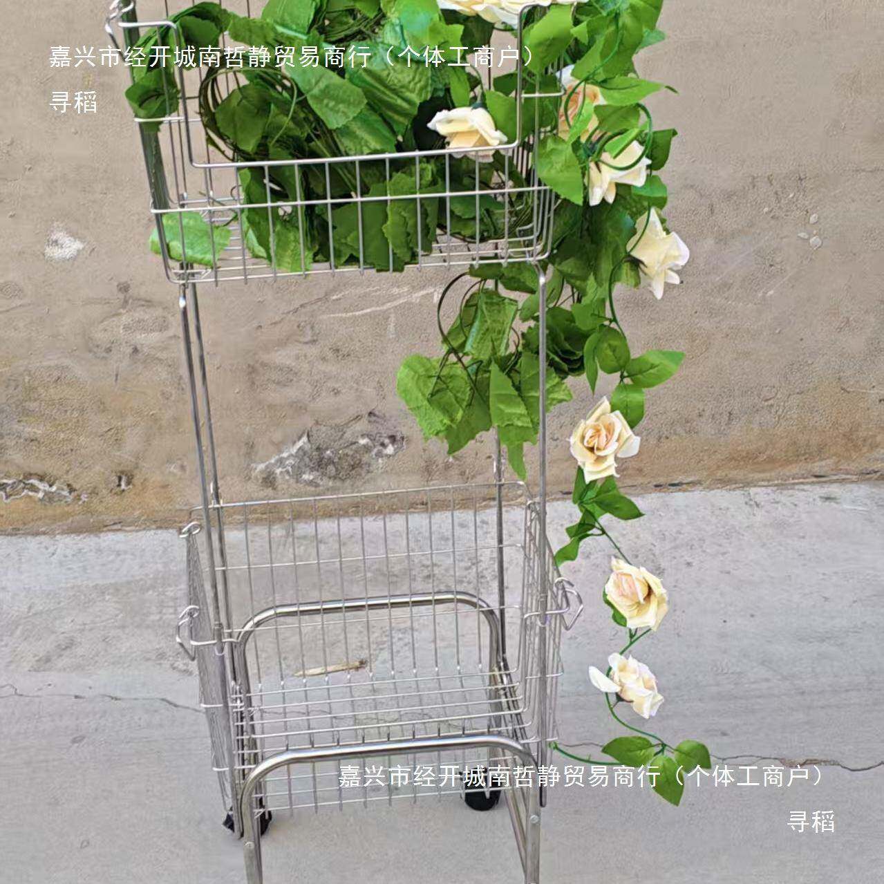 不锈脏衣可tlznlznh折叠浴室家用大号带轮脏洗衣篓篮钢装衣服的篮