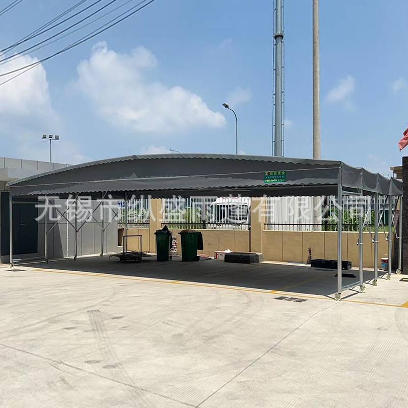 厂家 遮阳棚大排档小店推拉雨遮阳篷可伸缩大型手动推拉夜宵店