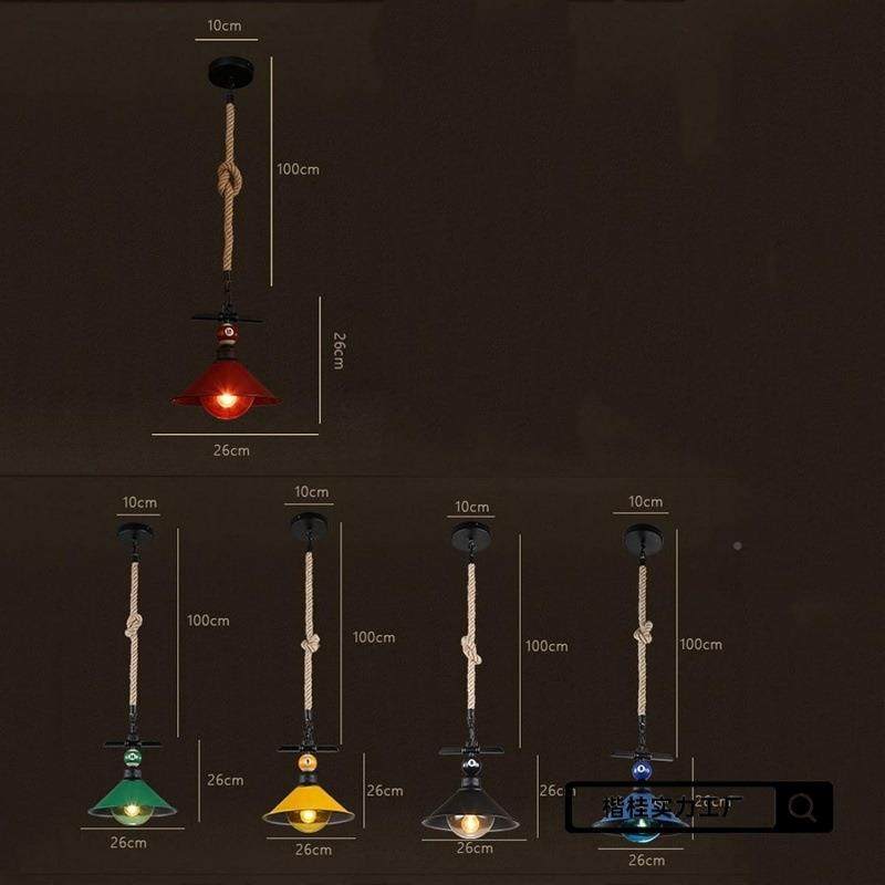 中台山灯具球厅吊灯572复麻绳古吊灯吸顶罩灯灯饰灯灯餐厅灯家装