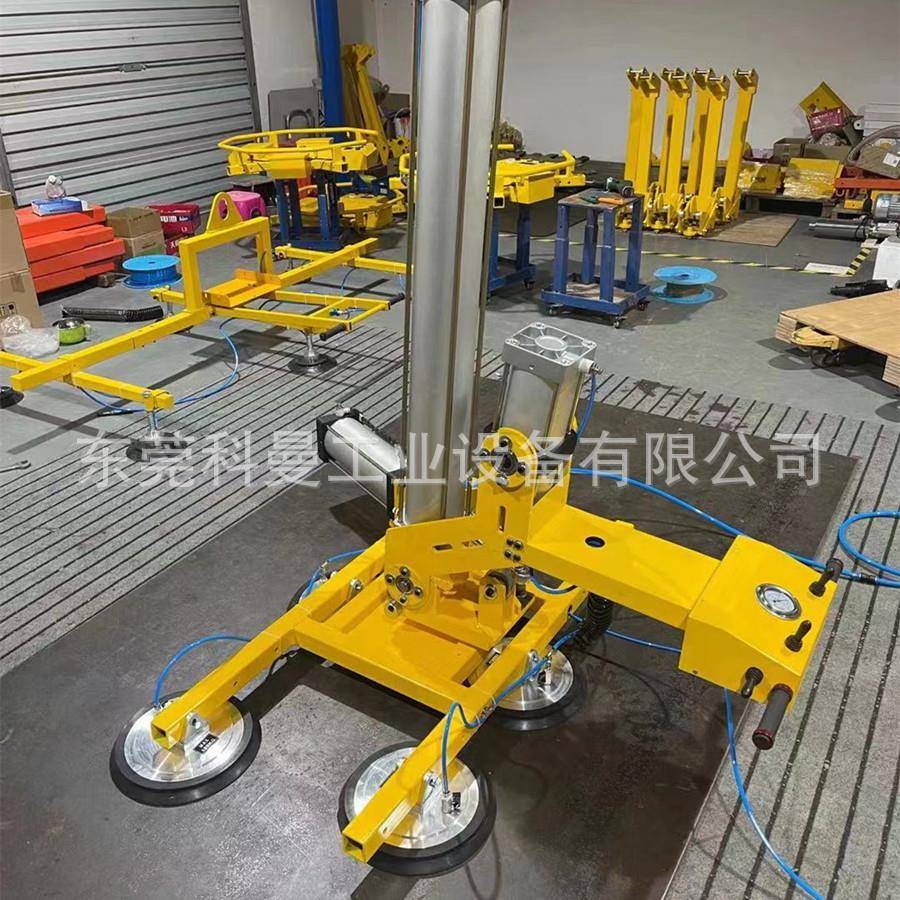气缸翻转吸吊机真空吸玻不锈运钢璃板板翻转旋转木提升搬IMP吊具