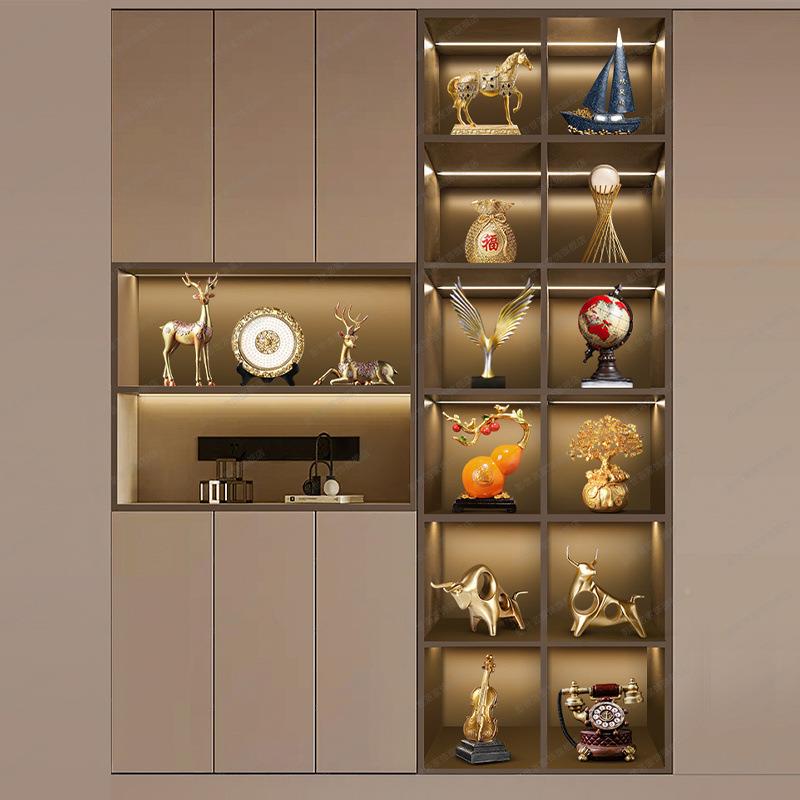 现代设客厅摆装件酒柜轻奢AYS饰品套装家居工艺品高档气次大玄关