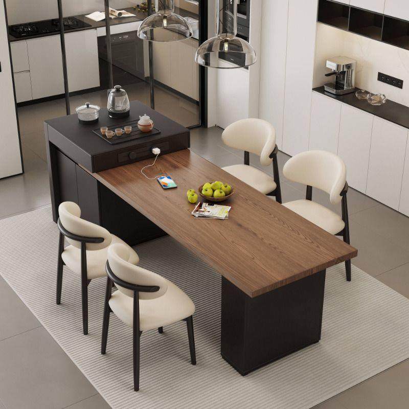 实木厨房岛台餐桌一体家2用可伸缩小户型现简约泡茶5桌20DXL代年,商业/办公家具,餐桌椅系列,淘宝优惠券,粉丝福利购,淘宝优惠卷