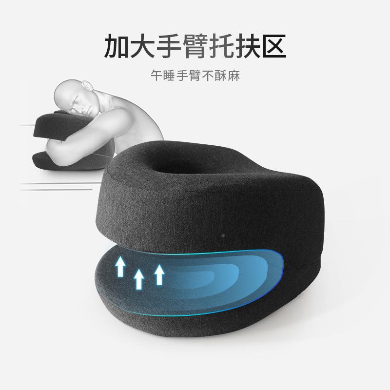 睡办公室午枕休趴睡枕头调节记忆棉枕可无品牌/芯拥抱式学生可拆