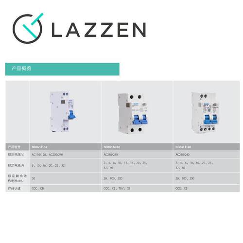 Nader上海良信EXSN器DBLE-32空气开P关断路家用空开1+N带漏电保护