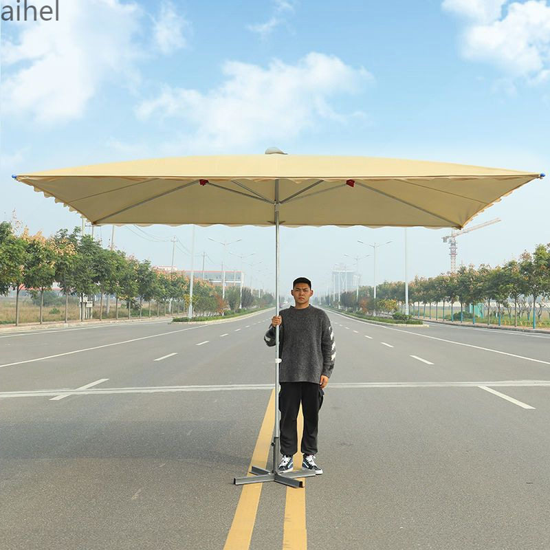 摆摊雨伞大型号太阳伞户外摆摊四方折叠加厚防晒雨棚地摊庭院商用