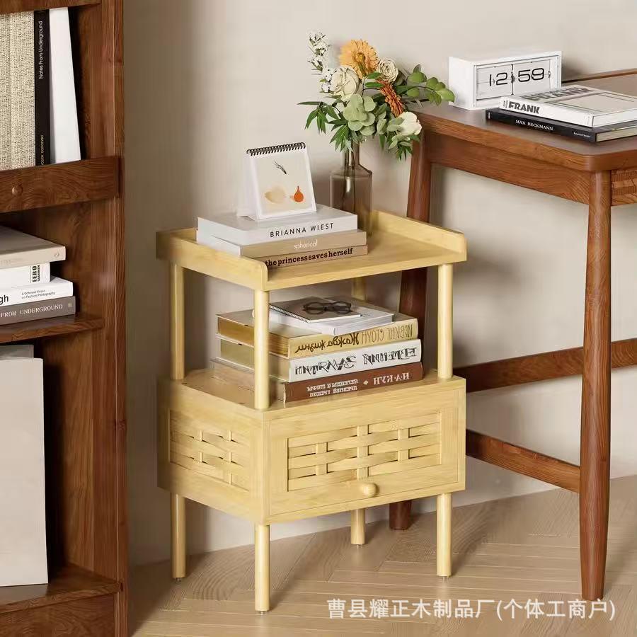 现代客厅电视柜楠竹约易置物简卧室床尾家小户1105用型床头简柜