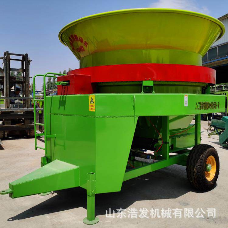 羊场牧牛草VTL麦秆动自湿铡碎机铲车进料大型圆盘粉碎机干两用打