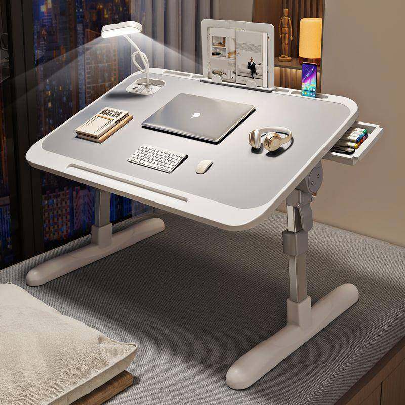 卧室床上办公GOG电宿脑桌桌升倾斜折叠桌学生舍吃饭儿童学习小降