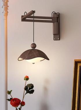 宋式美学壁室床头摆卧臂灯中古墙新中式创意灯74517大气走廊楼梯