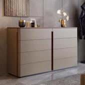 实木马皮柜边靠墙一体储物柜客厅鞍收纳餐柜现代简约TOP24橱柜家用柜子