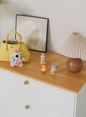 原木风钢厅制斗柜柜卧带木板铁艺收纳抽屉柜客家用边柜ZFH室储物