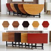 桌地子折叠型桌家用饭桌简易餐757桌摊桌地桌小户房方桌圆桌小租饭桌