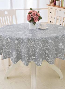 VC饭店大P圆形台FEQ布桌酒店塑料圆桌布水防油免洗防烫大防圆桌新