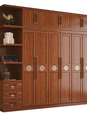 大量小型储物容柜经济VPA型橱家户用新中式梵宜卧室衣衣柜胡桃木