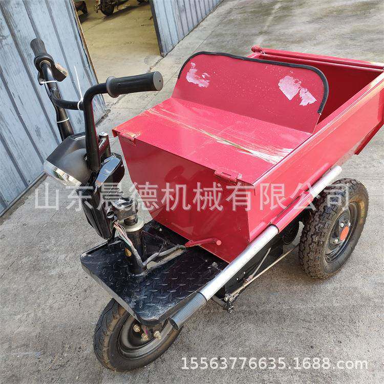 工动地846用小型电运自卸翻斗车工座驾式三开门灰斗车建筑程输车
