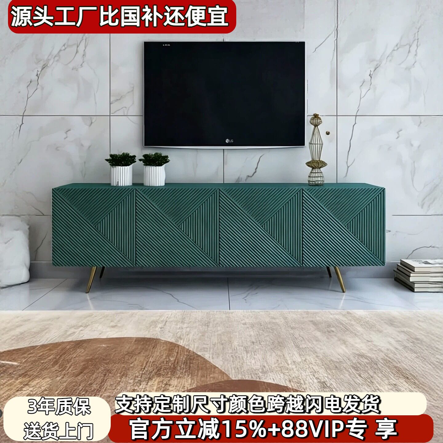 墨绿钢琴烤漆餐边柜创意个性菱形茶水柜现代简约餐厅储物碗柜整装