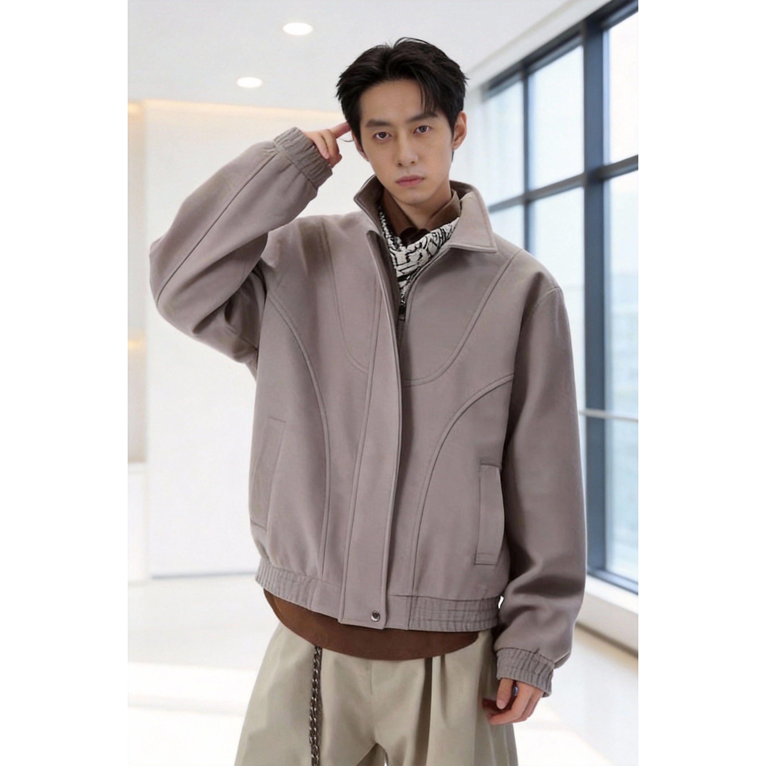 春秋冬季加厚立领毛呢夹克男外套韩版呢子上衣,男装,毛呢大衣,淘宝优惠券,粉丝福利购,淘宝优惠卷