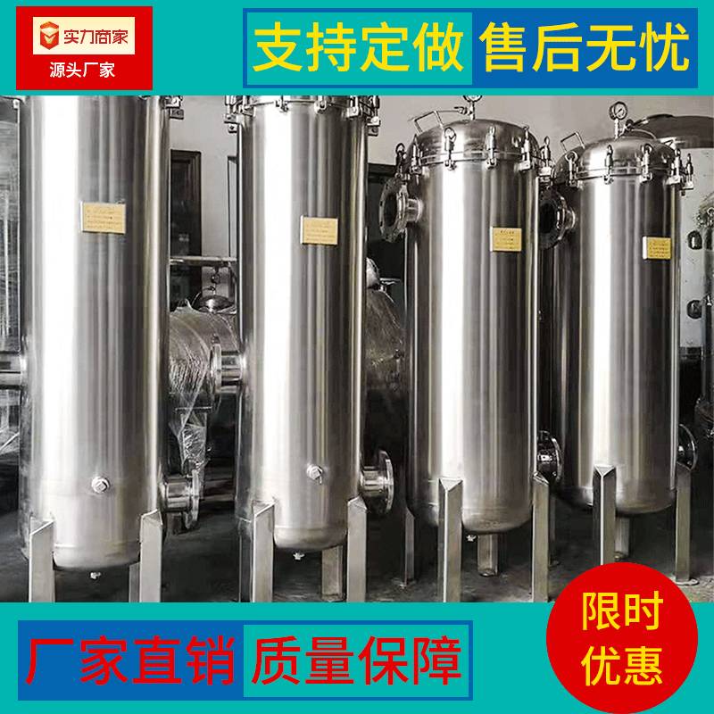 源头厂家精密过滤器SUS304316L不锈钢吊环纯水法兰处理保安过滤器