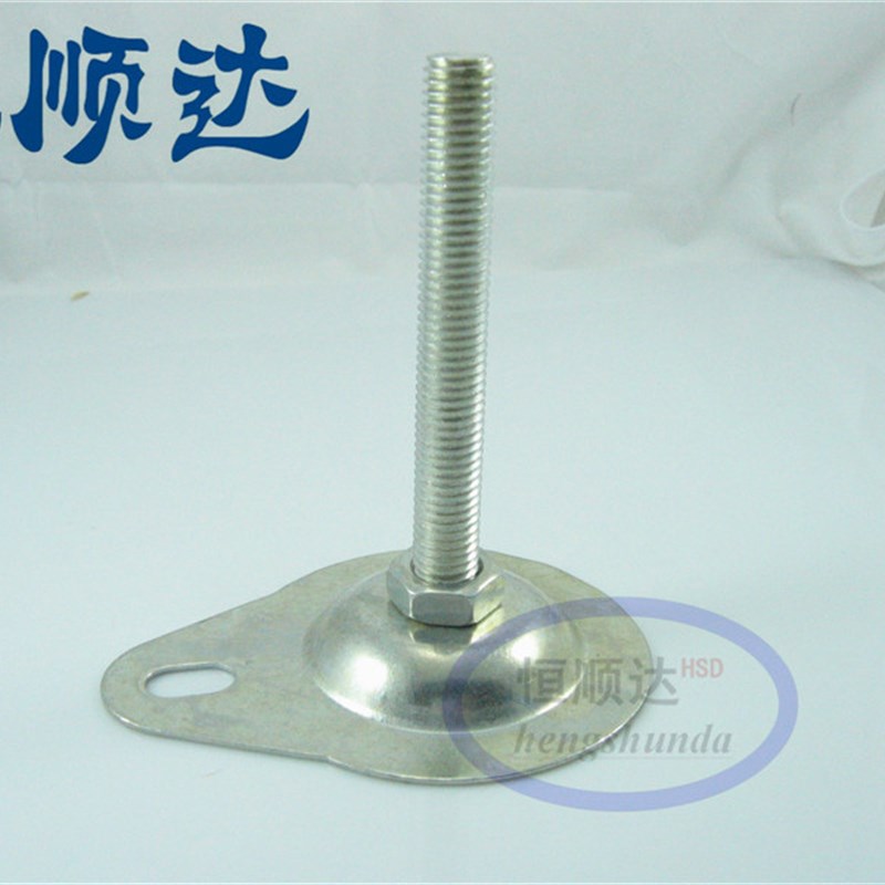 平底带孔脚杯 喇叭支撑脚 地脚 调节脚 底盘76mm 丝杆M12 M14 M16