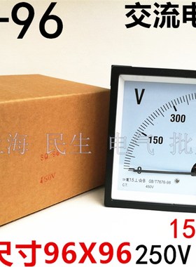 SQ-96电压表SF-96外形尺寸96X96高精度长寿命50V150V250V450V500V