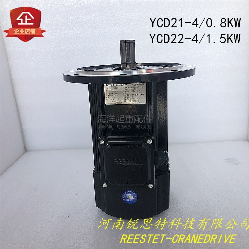 河南锐思特科技YCD21-4 0.8kW  YCD22-4 1.5kW黑色软起动电机行车