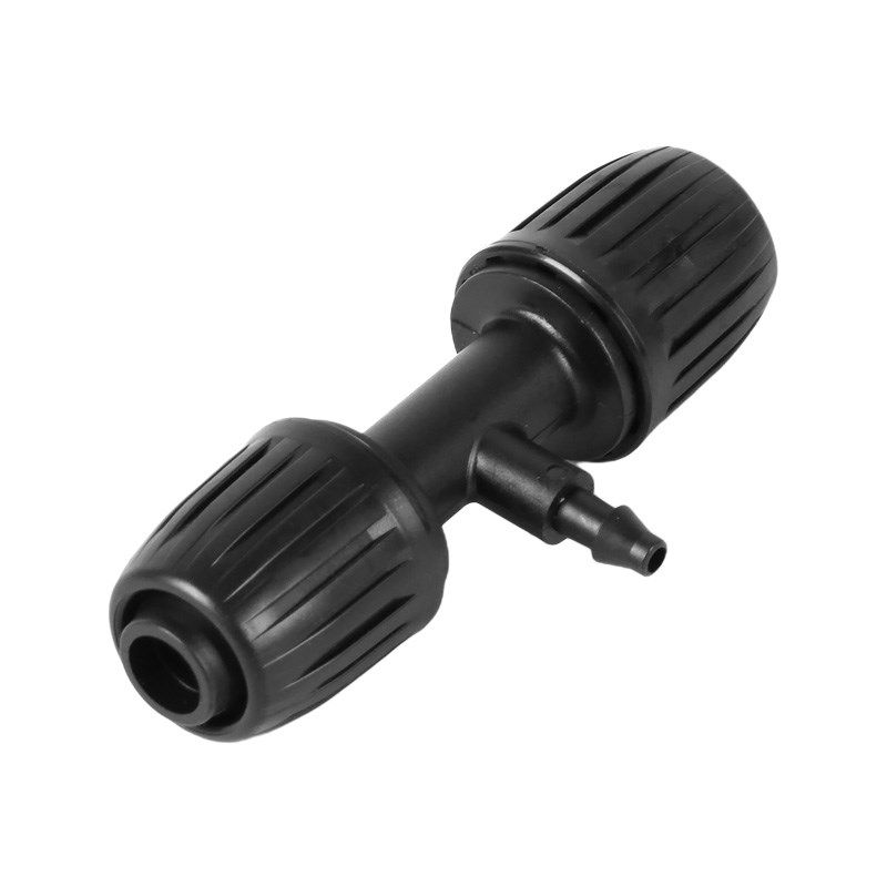 16PE管锁扣接头 4/6分内牙转47毛管 堵头六通 园艺微喷滴灌管件