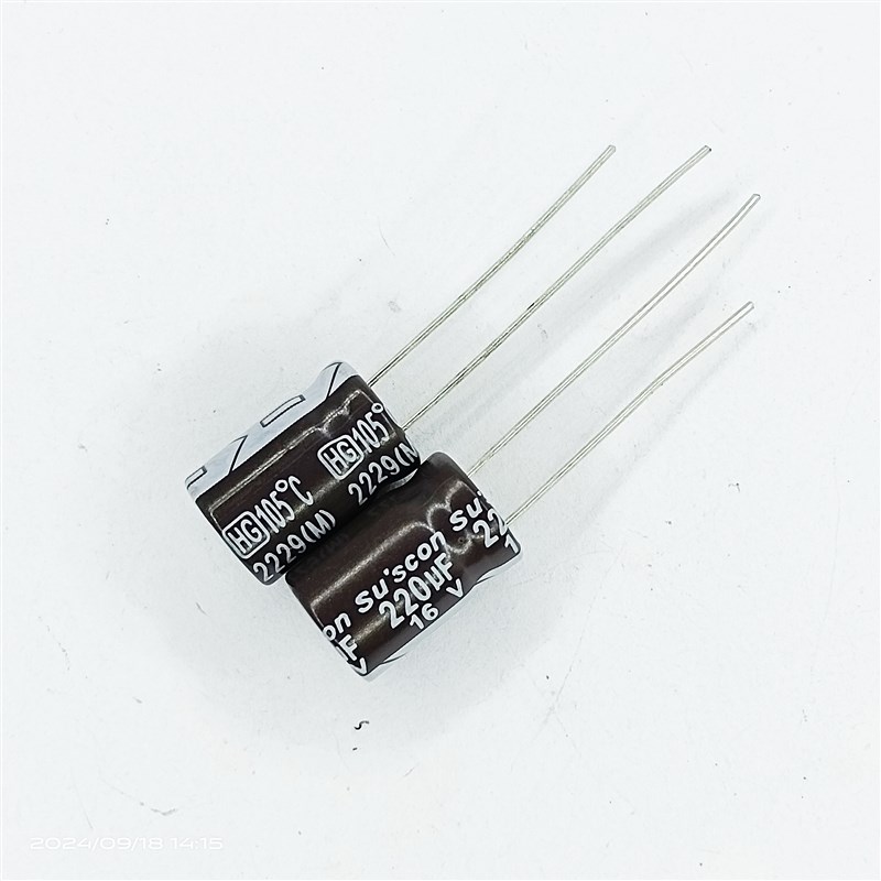 100只16v220uf台产8*11电解电容器SUSCON高频低阻主板滤波105度