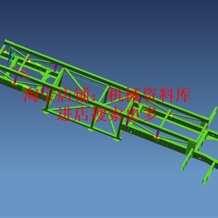 657 3D图纸设计参考资料 step格式 11米客车车架三维图UG零件图