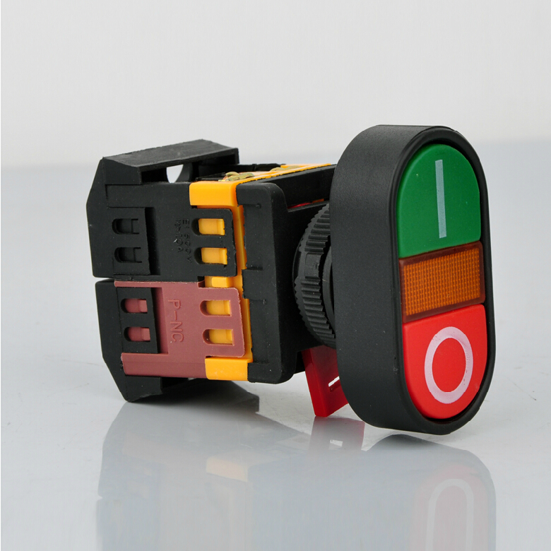 APBB-22N-25N 双键带灯 按钮开关 双位 带灯自复开关