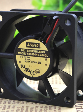 ADDA 6025 24V 0.15A 6CM 6厘米 防水 变频器风扇 AD0624HB-A76GL