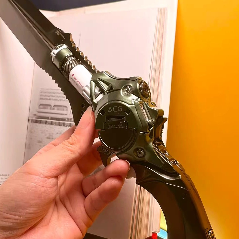 N2-机能版战斗绿 气冲刀-艺术模型桌面摆件科幻硬表面设计