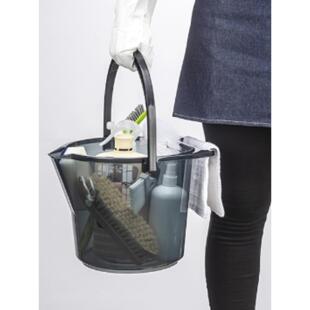 inomata日本进口手提水桶塑料收纳桶家务清洁用具洗车钓鱼装水桶