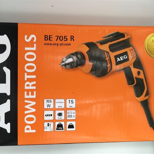 AEG德国BE705R10毫米大功率调速正反转手电钻(非自锁夹头)