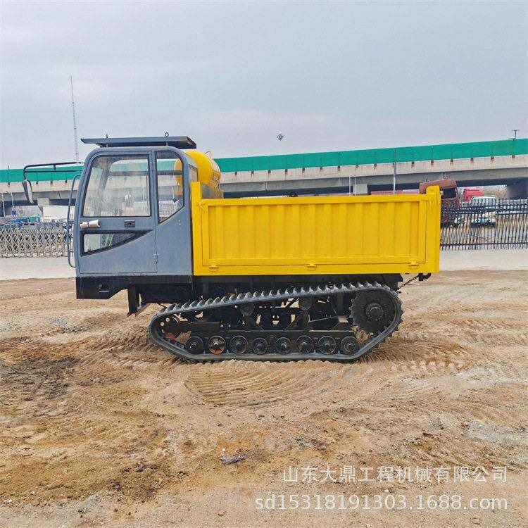 农用全地形履带式运输车10吨履带翻斗自卸车沼泽地货物转运