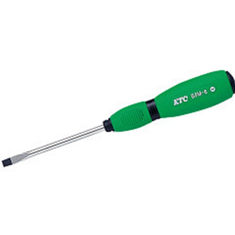 日本 原装 KTC 橡胶柄穿心/敲击螺丝刀 一字 6*150 D7M2-615