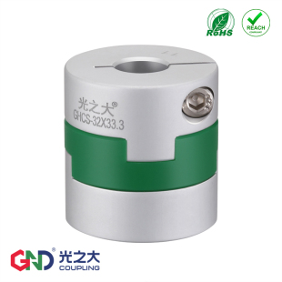 光之大GHCS十字滑块联轴器大扭矩角度偏差大偏心胶垫偏心连接器